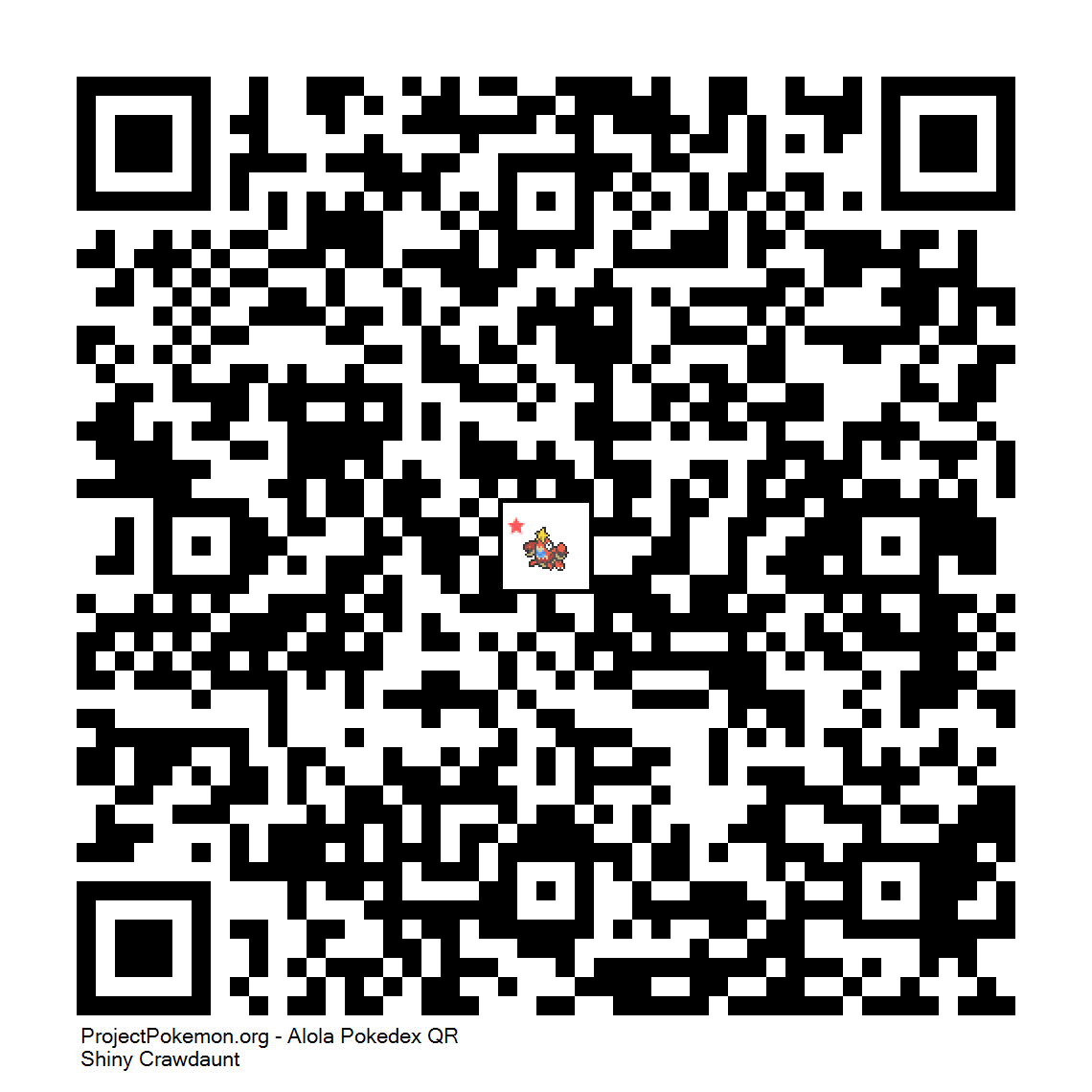 Cdigo QR de Crawdaunt variocolor